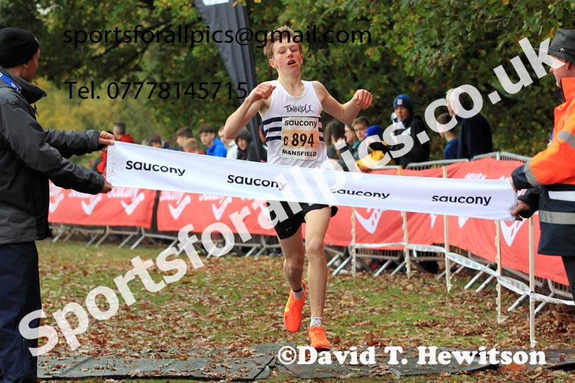 Boys Under-15s, 2022 National Cross Country Relays, Berry Hill Park, Mansfield.  Photo: David T. Hewitson/Sports for All Pics